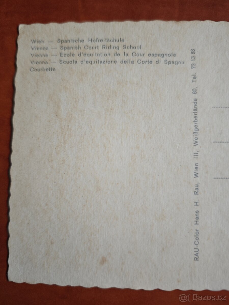 Staré pohlednice Španělské školy ve Vídni - 6
