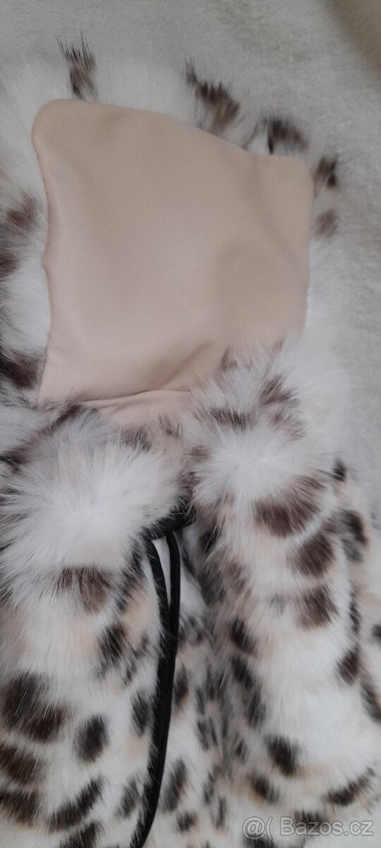 Leopardí chlupatý malý batůžek - NOVÝ - 6