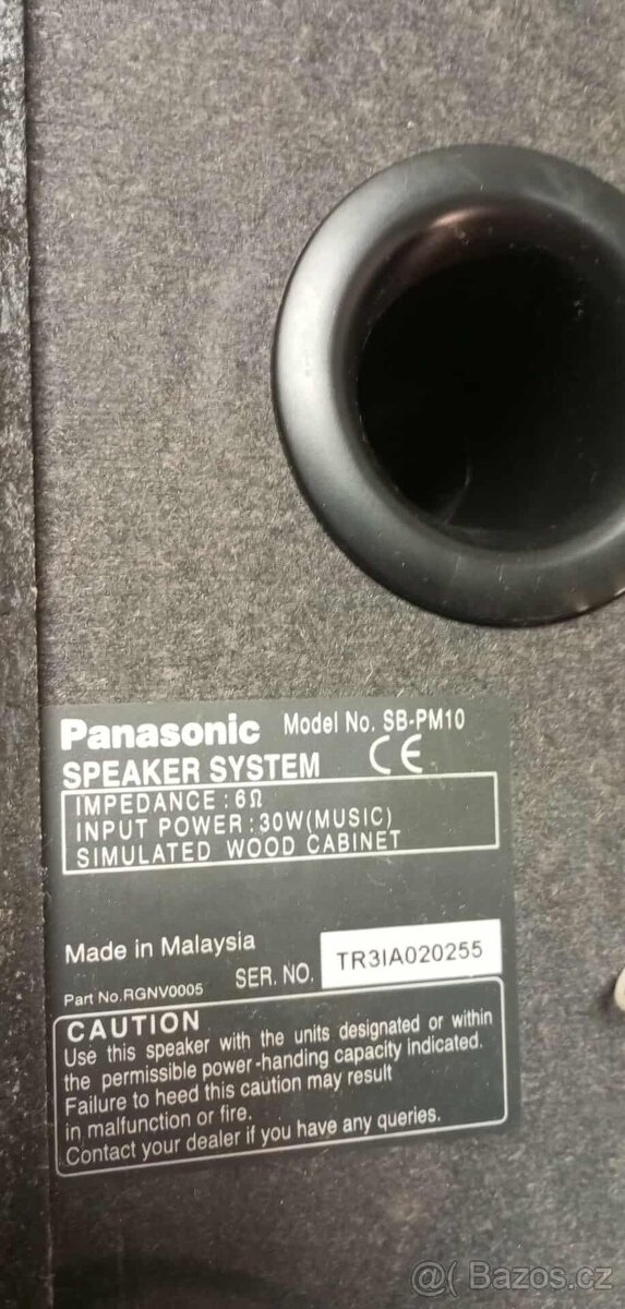 Mikrosystém Panasonic SA-PM10 - CD - KAZETA - 2 x 30 W - RDS - 6