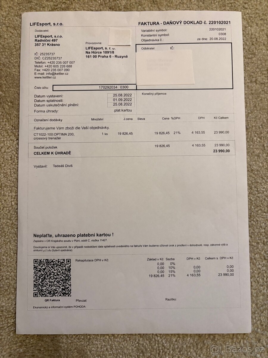 Kettler crossovy trenažer OPTIMA 200 - 6