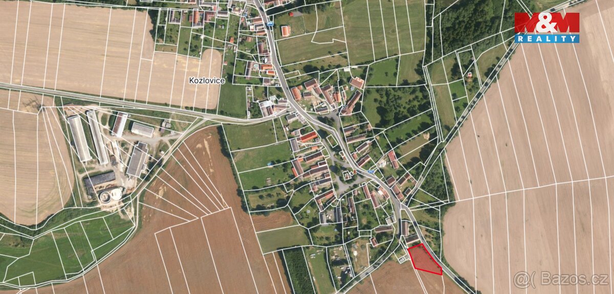 Prodej pole, 1662 m², Kozlovice - 6