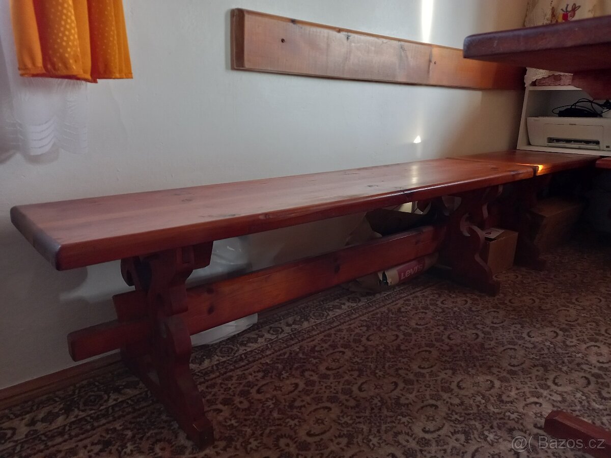 Dřevěná jídelní sestava - 6
