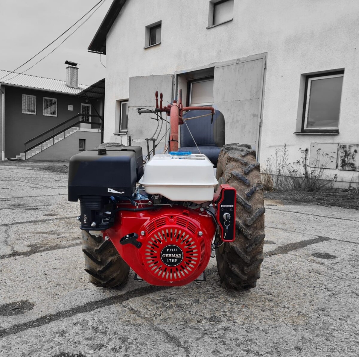 čtyřtaktní motor17hp s el.start,přestavba pf62 (VIDEO) Pf 62 - 6