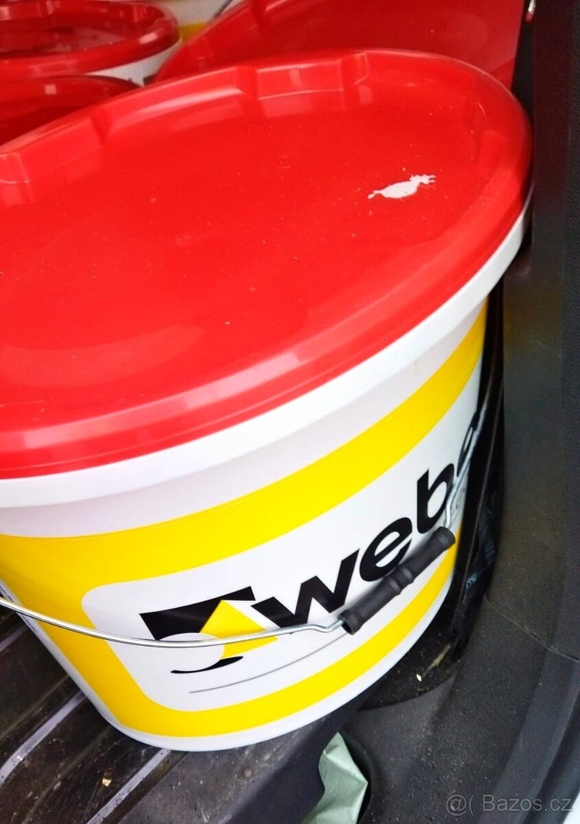 Omítka silikonová +lepidlo flex Weber na cca 200m2-samočistí - 6