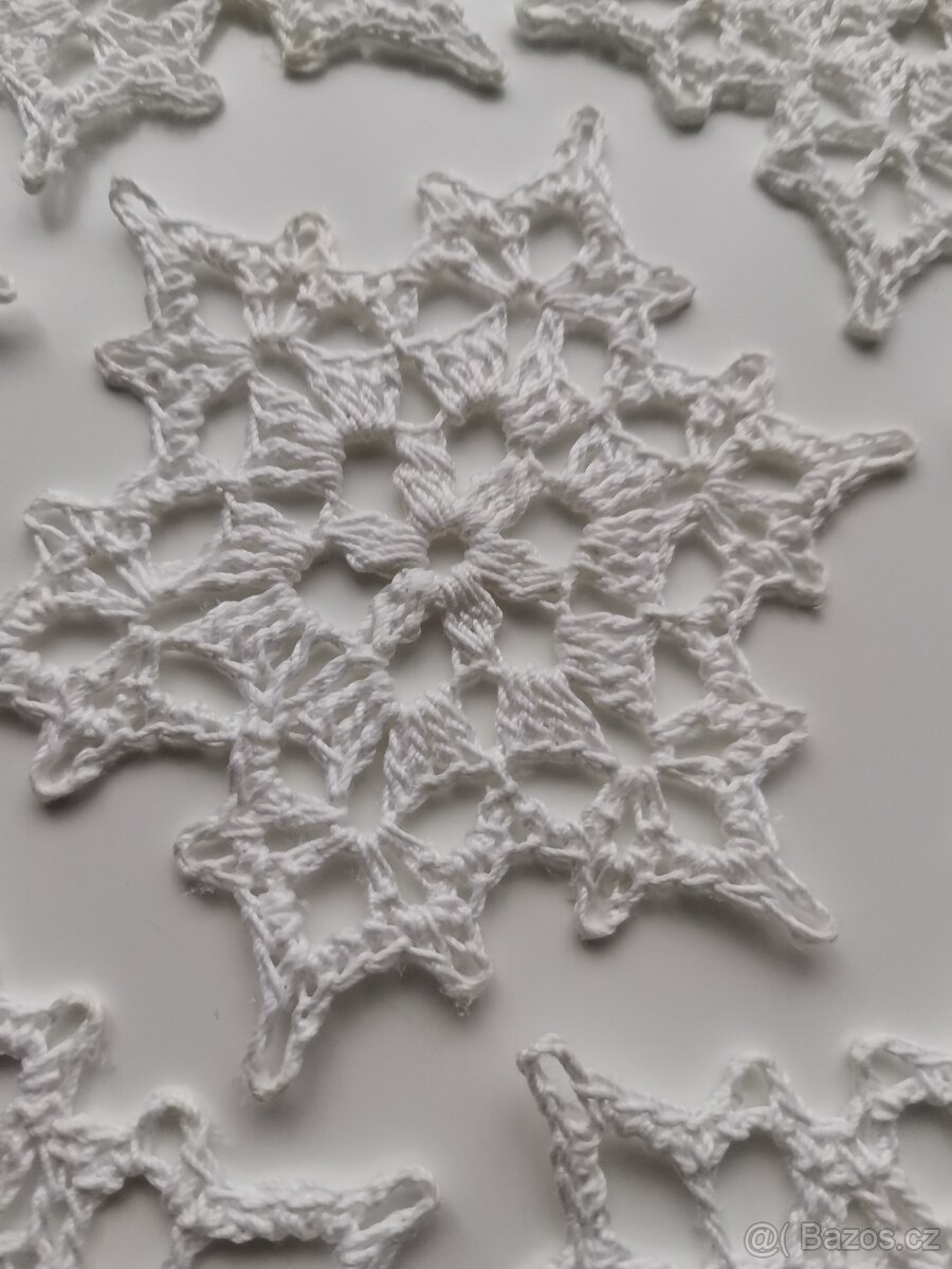 Háčkované vločky - 6