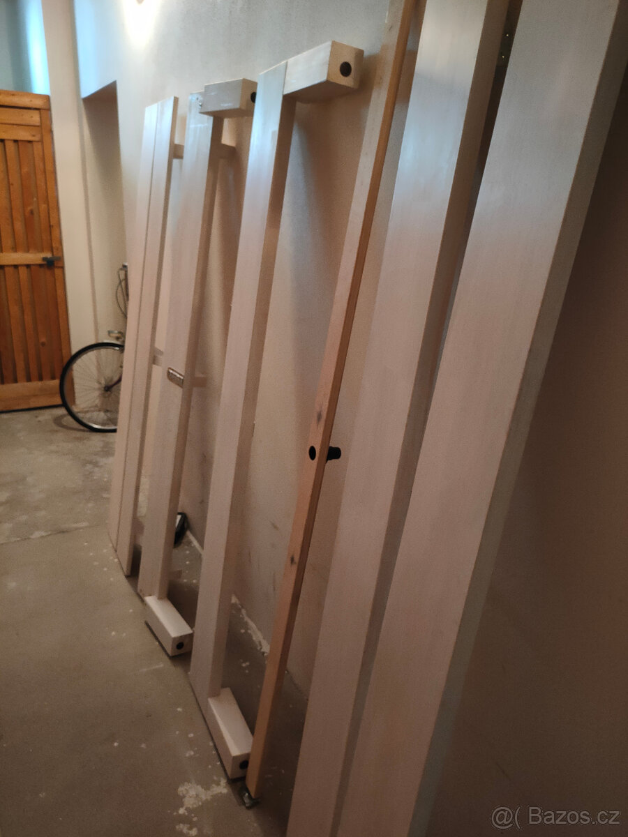 Masivní postel Karnyx dub havea 180x200 vč. roštů - 6