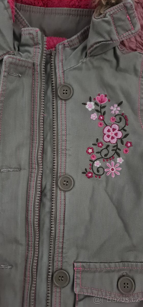dívčí zimní bunda/kabát CHEROKEE vel. 92 + zdarma papuče - 6