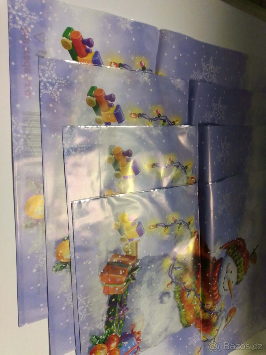 Vánoční ozdoby, dekorace barevné stuhy 10m a rozety Nové - 6