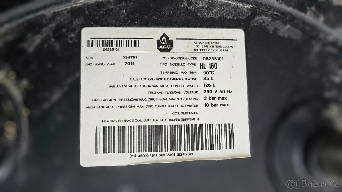 Kotel Buderus GB172-14 a ACV zásobník ACV HL 160 - 6
