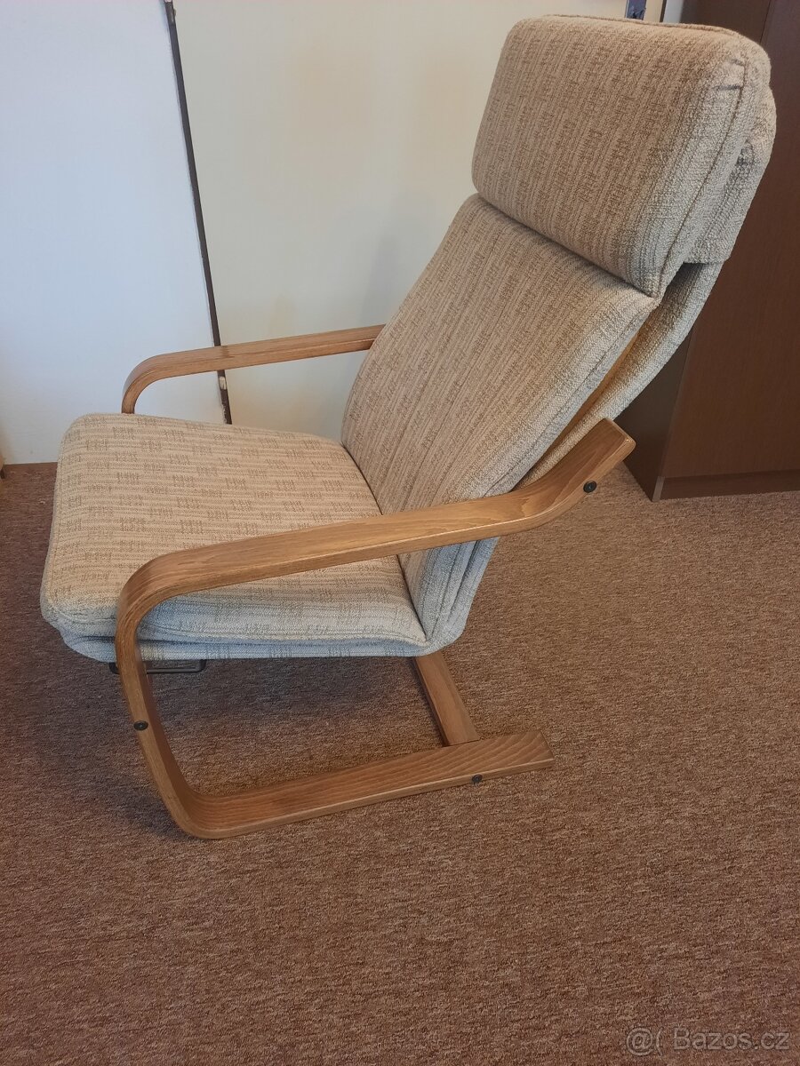 Polohovací křeslo a taburet - 6