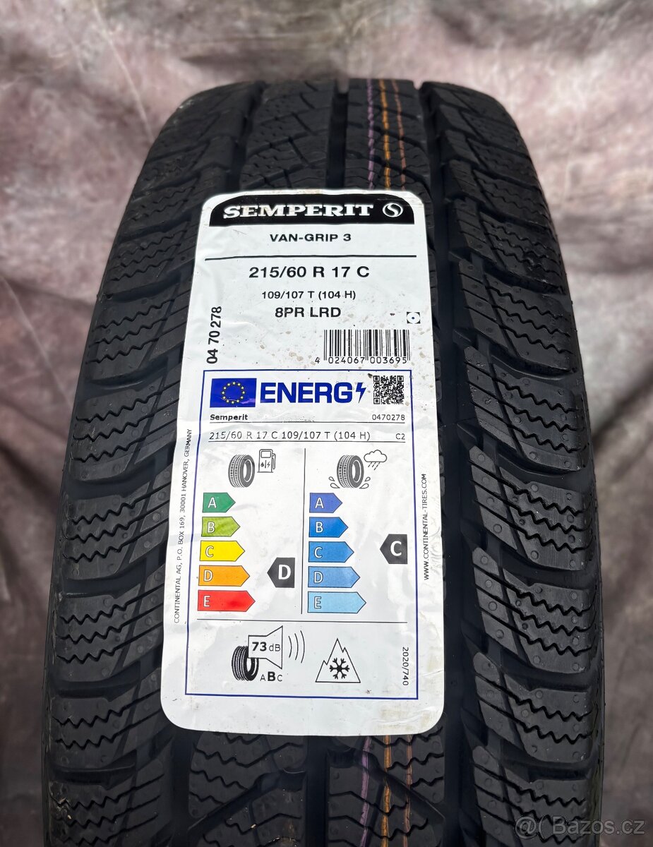 Zimní nepoužitá sada VW Transporter 215/60/17C - 6