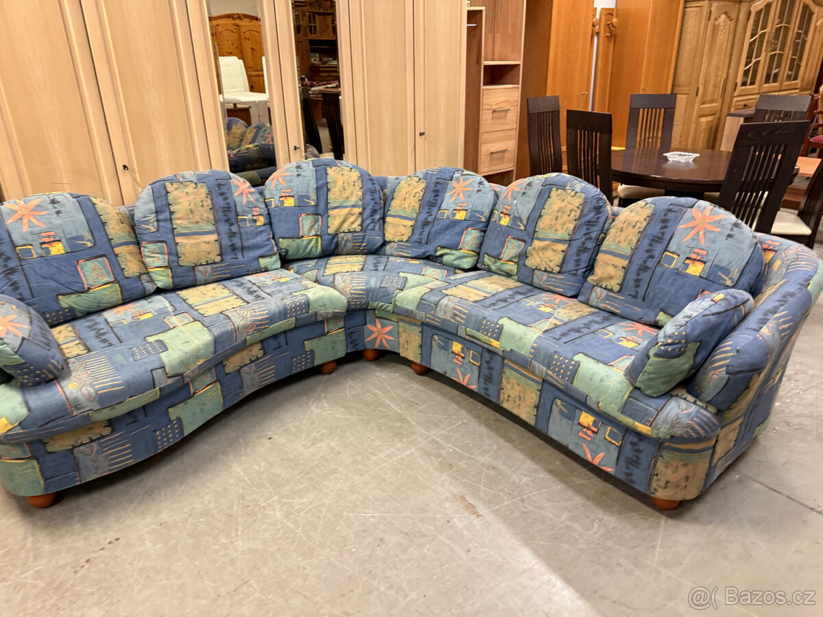 Rohová pohodlná sedací souprava - 6