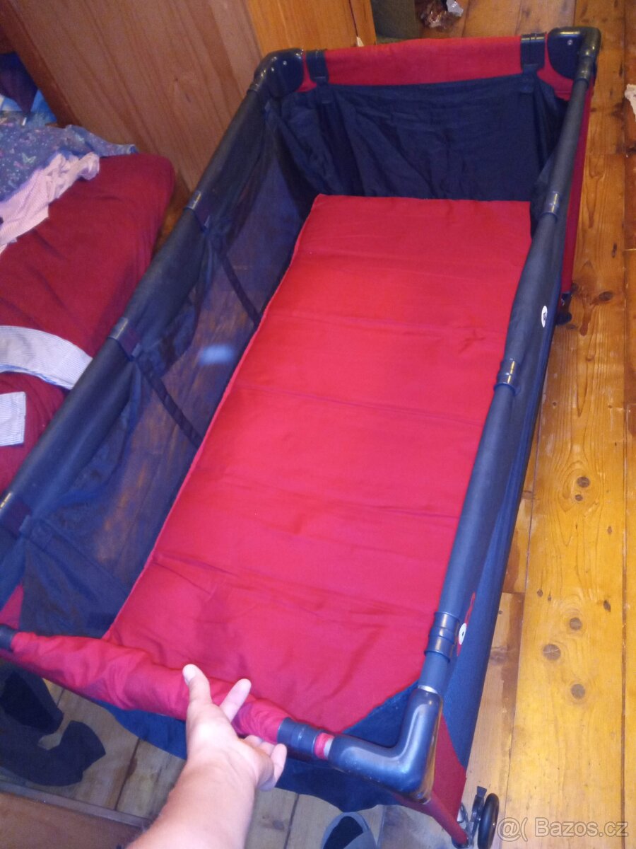 Dětská skládací cestovní postýlka, matrace - 6