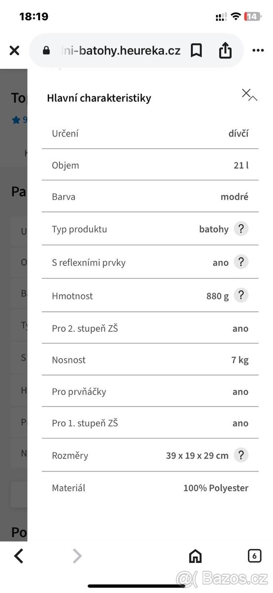 Školní aktovka Topgal - 6