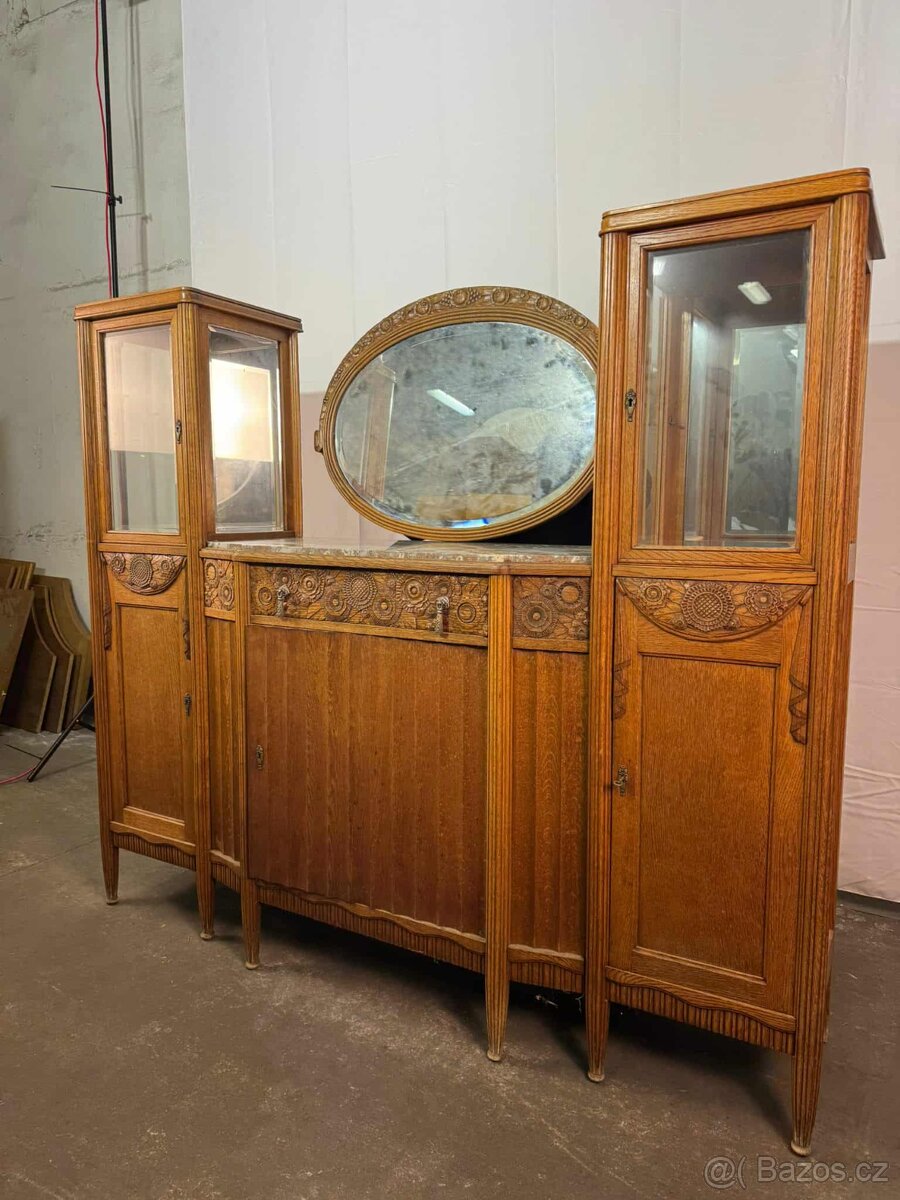 Francouzská komoda s mramorem (134018) - 6