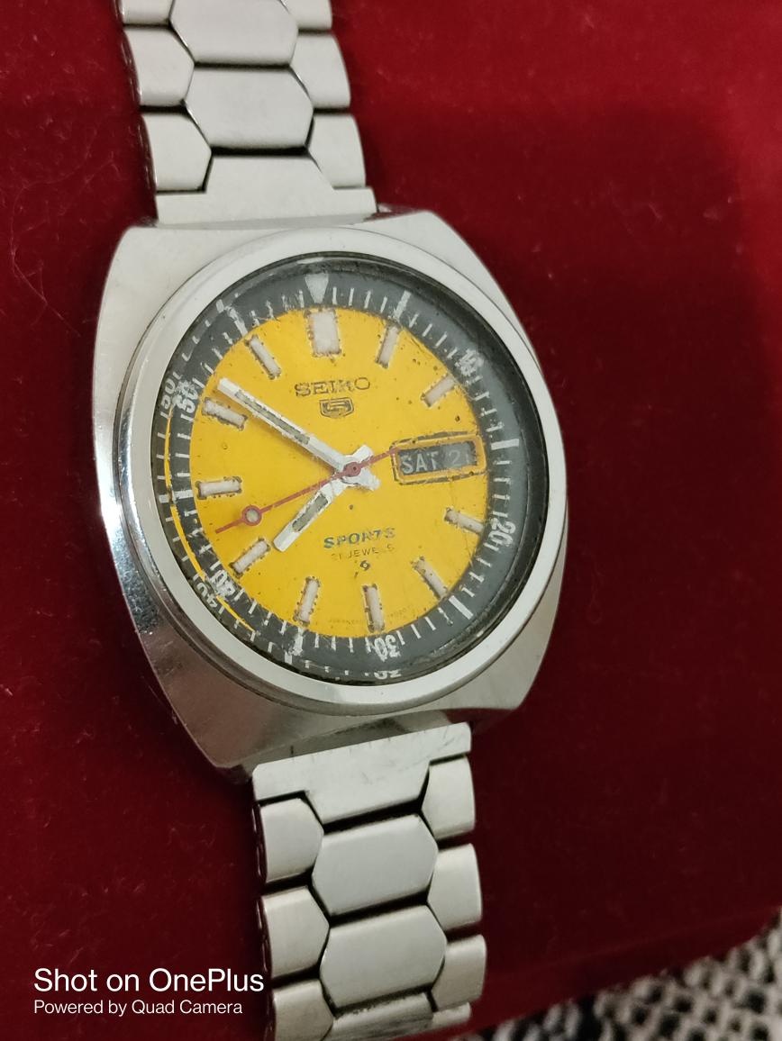 Automaty Seiko Japan cca 1975 vzácnější zlutý ciferník - 6