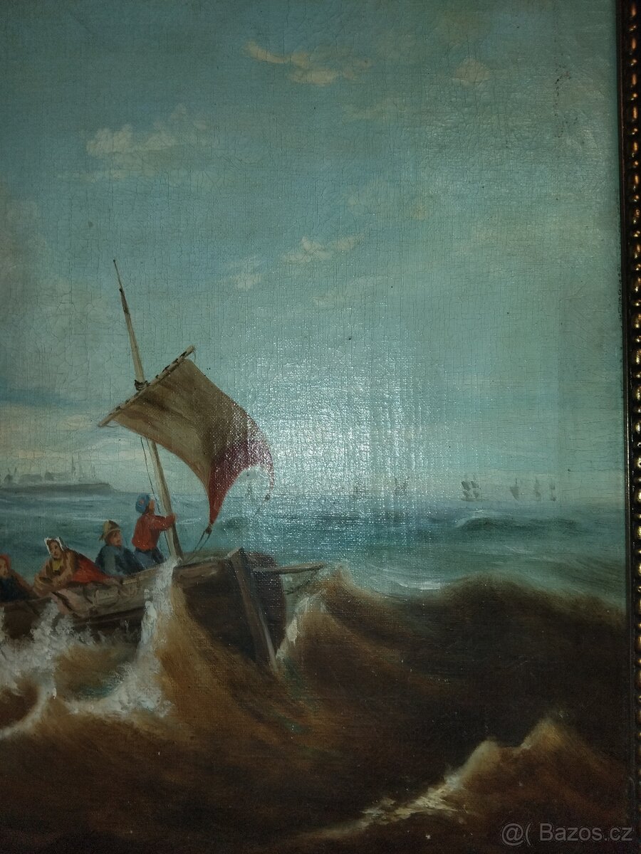 Obraz moře na plátně cca 78cm x 61cm. - 6