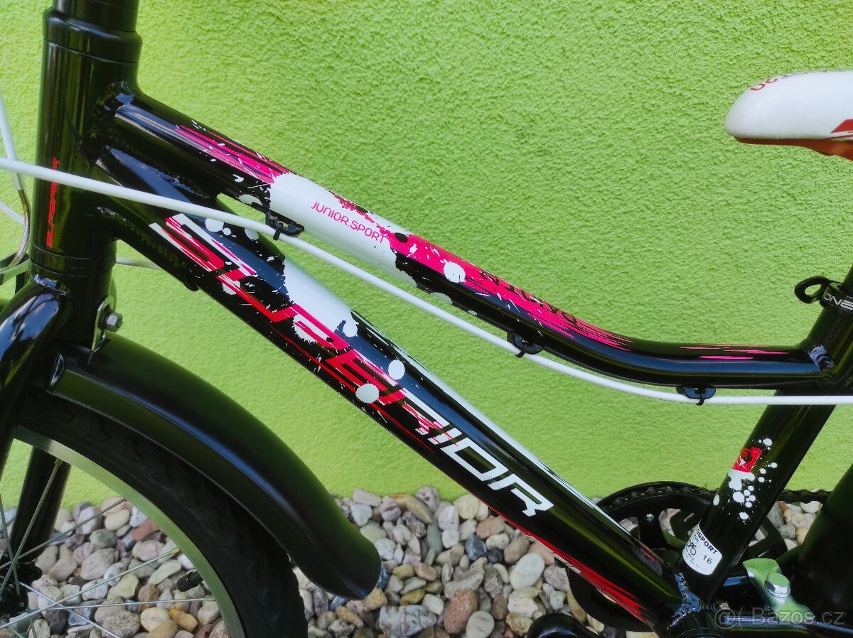 Značkové dětské kolo SUPERIOR 20" (černá/červená) - 6