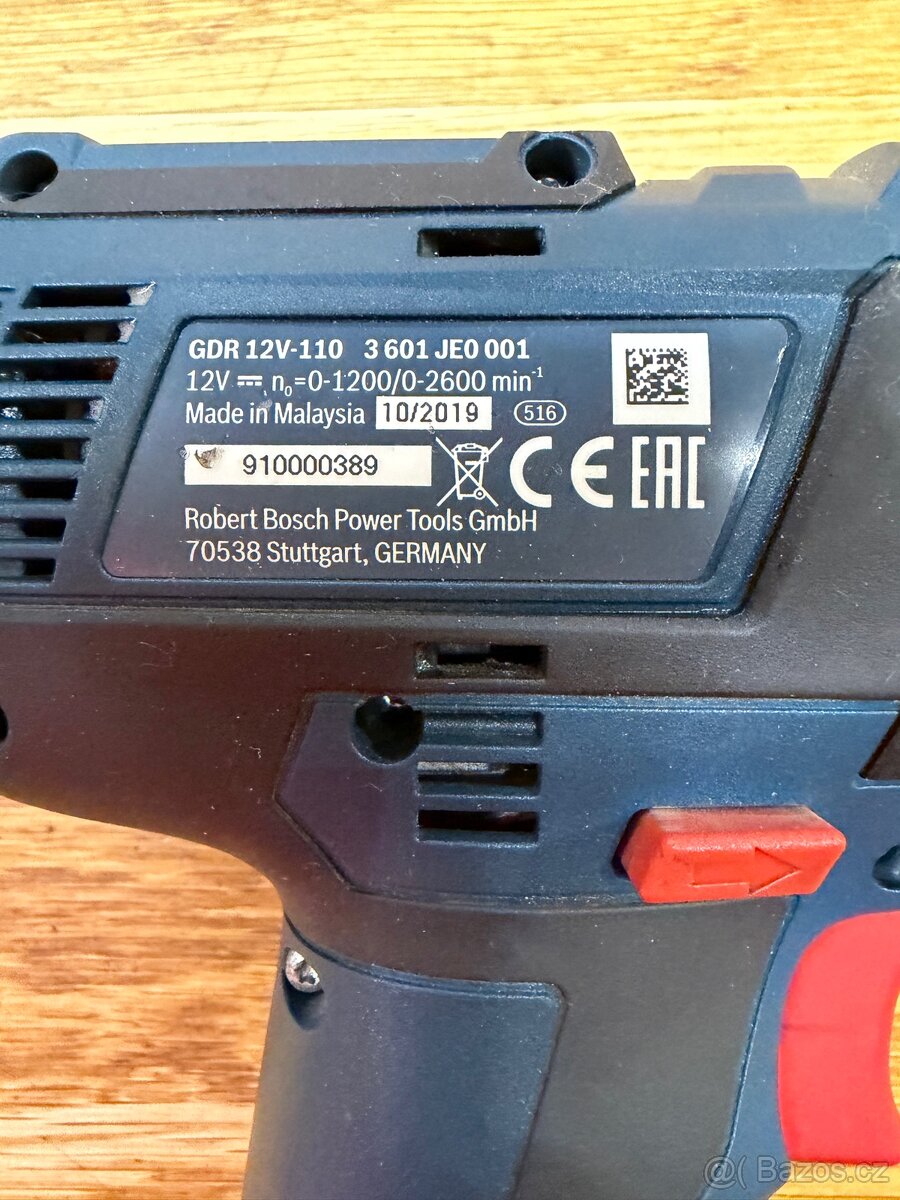 BOSCH GDR 12V-110 rázový utahovač - 6