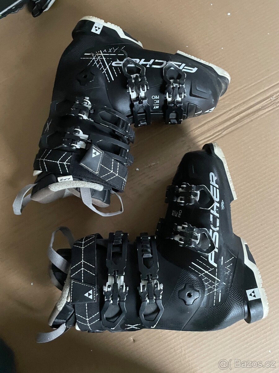 Univerzální lyže Volkl 130 cm + lyžáky Fischer 37-38 - 6