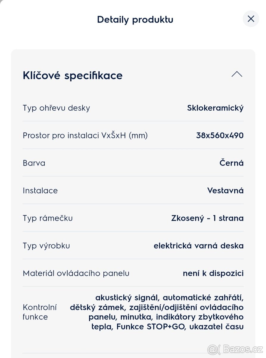 Sklokeramická varná deska Electrolux - 6