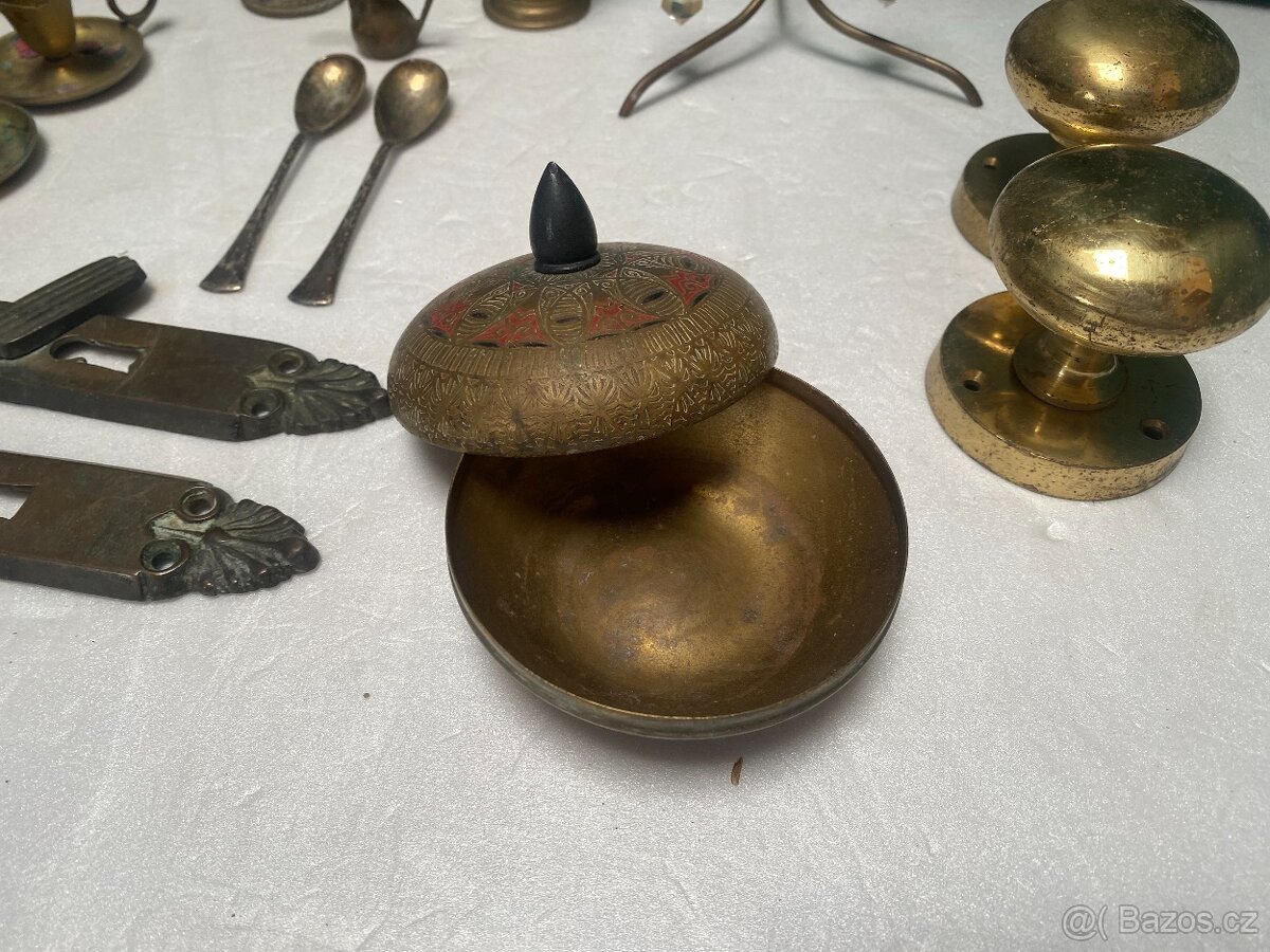 vintage mosazné a bronzové předměty - 6