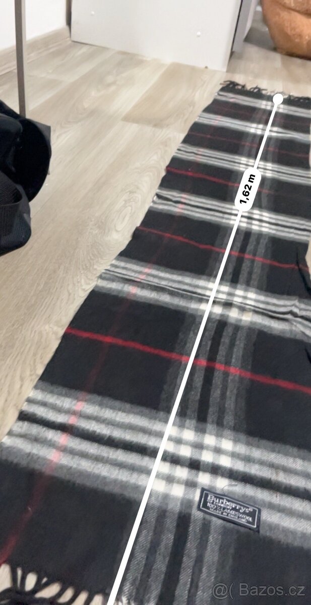 Burberry šála - černá - 6