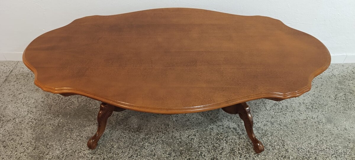 Konferenční stolek, neobaroko, nábytek z masívu - 6