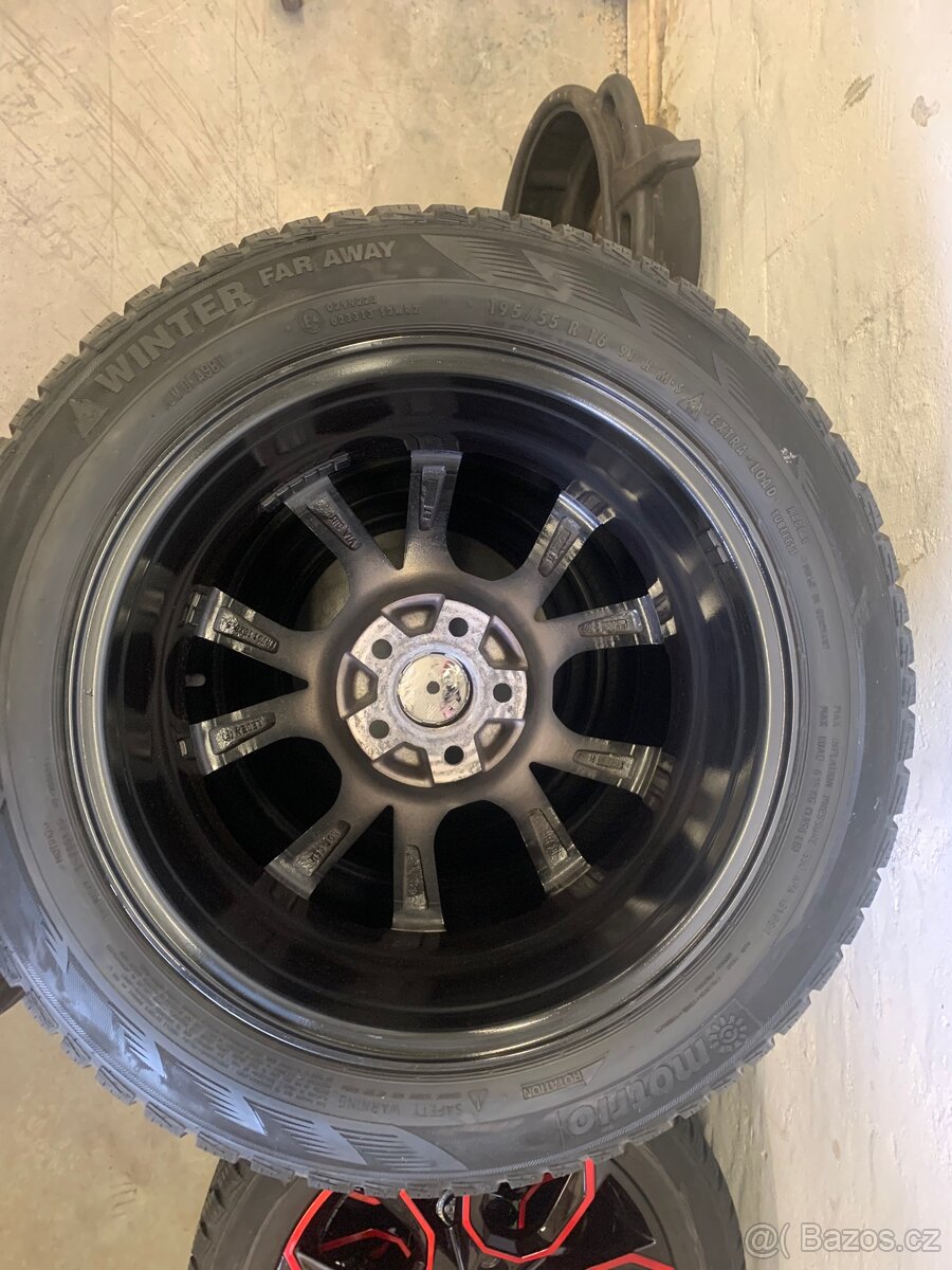 Alu kola 16” 6,5J 5x100 ET38 Yakuza Japan Extreme Black/Red - 6