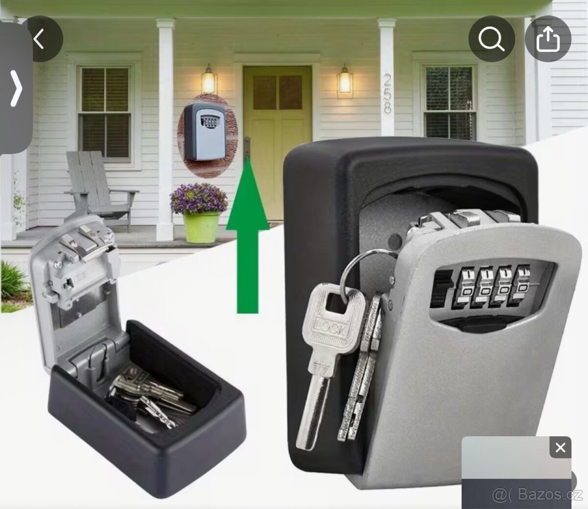 Schránka na klíče, 2 velikosti, 5 ks - 6