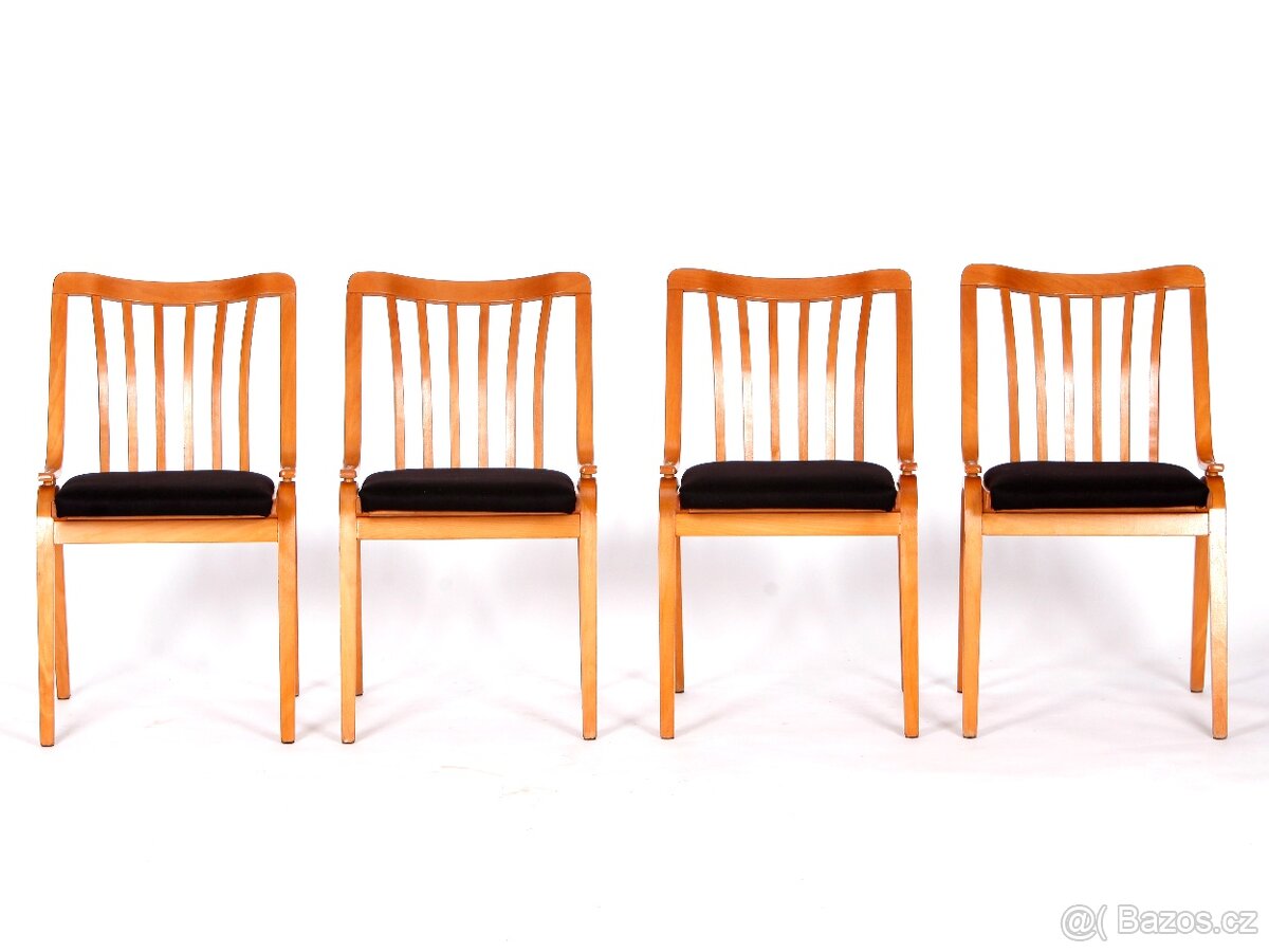 Jídelní židle TON, nové čalounění, 4 kusy, 1985. - 6