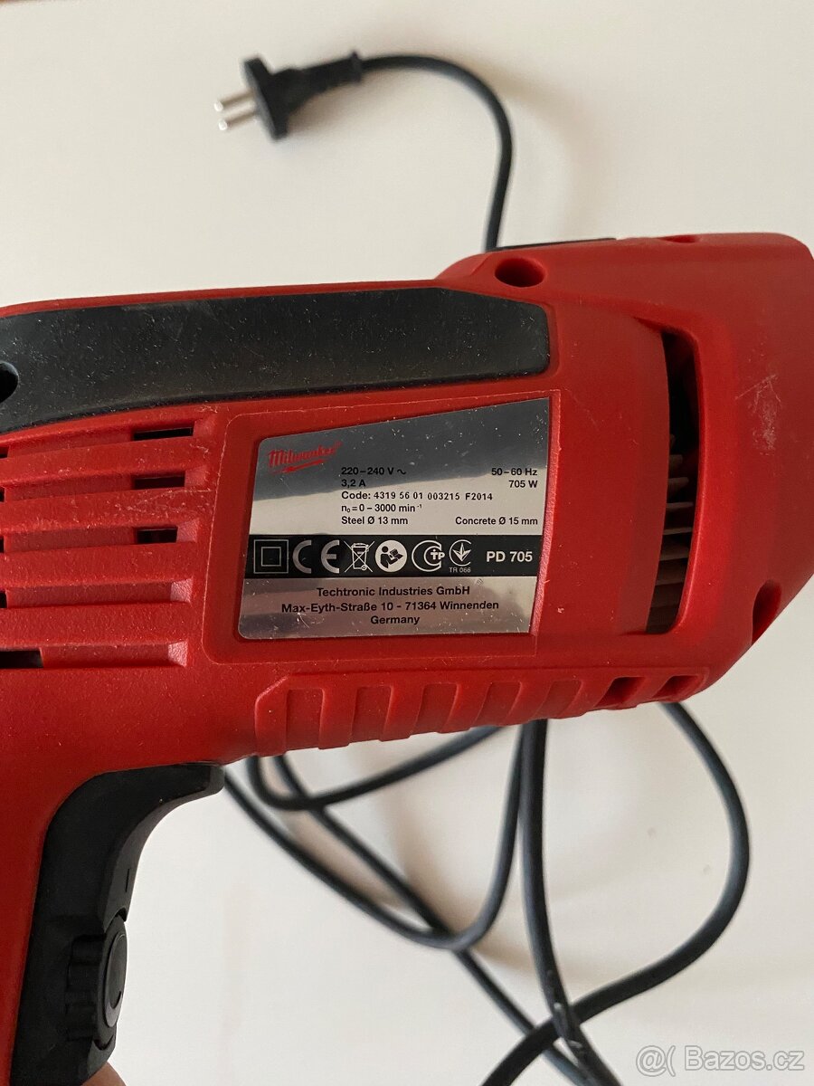 Milwaukee příklepová vrtačka 705W – téměř nová - 6