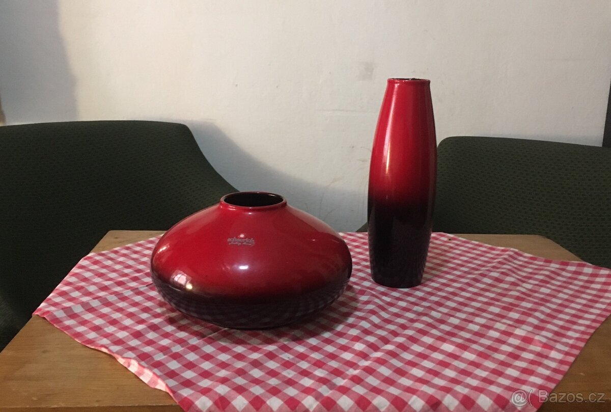 Vintage retro keramické vázy Schuerich Amano Germany - 6