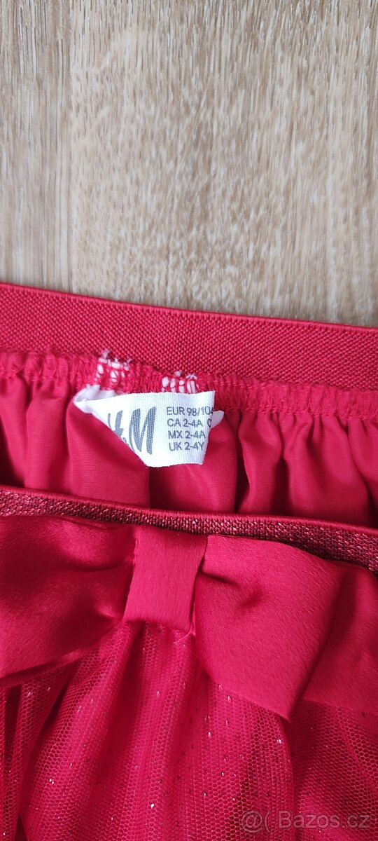 Prodám šaty a sukýnku vel. 98-104 - 6