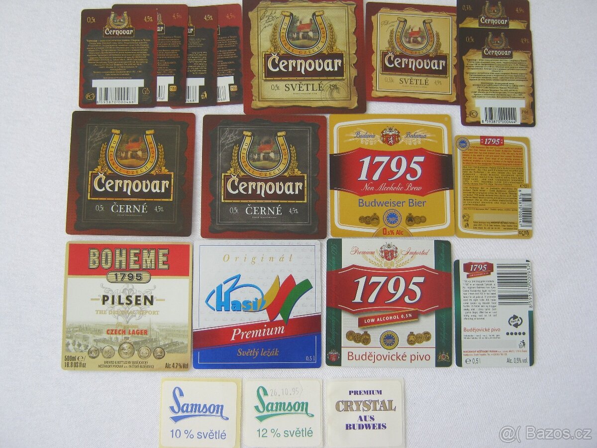 sbírka pivní etikety pivovar SAMSON Č. Budějovice 336ks - 6