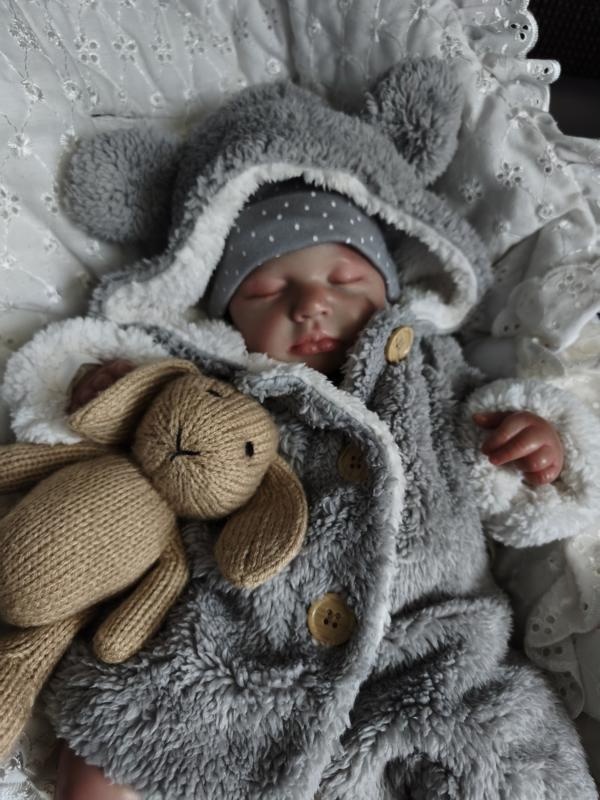 Huňatý kabátek s oušky - 6