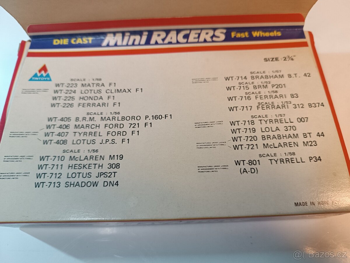 TINTOYS 4x formule 1/56 - 6