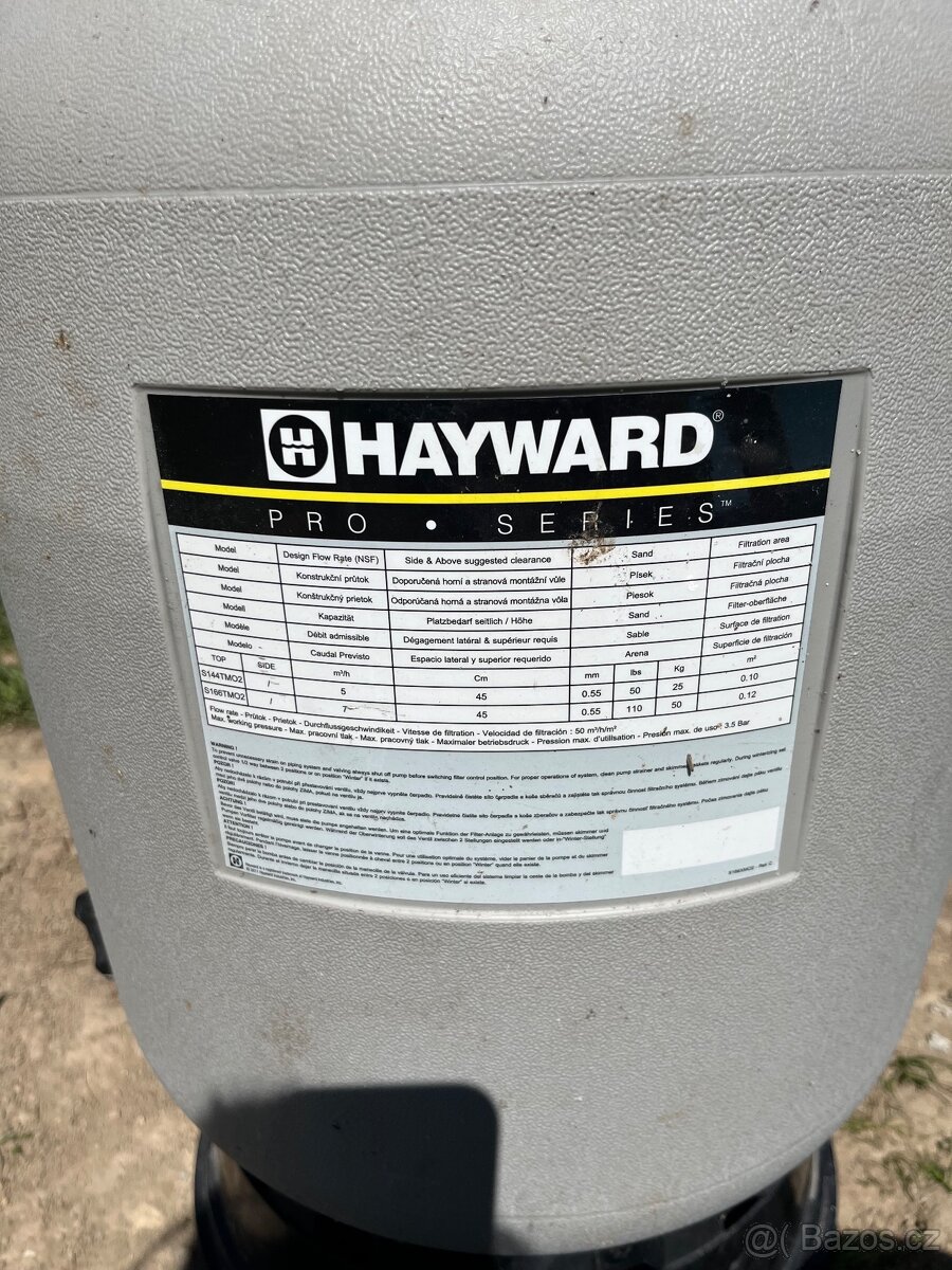 Písková filtrace Hayward 7m3/hod PRO S166TMO2 - 6