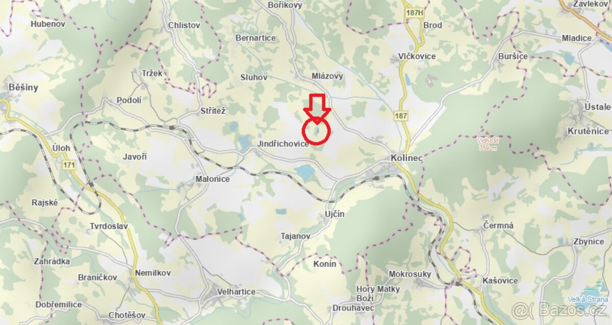 Prodej lesního pozemku v k.ú. Kolinec - 6