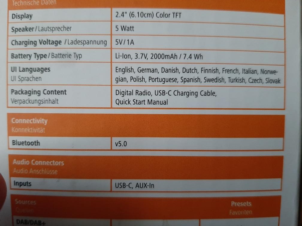 Hama DR200BT digitální rádio DAB, DAB+, FM, LCD displej - 6