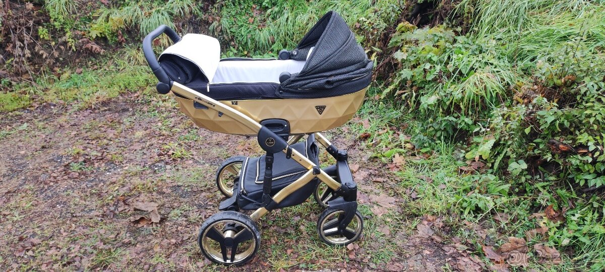 Zlato černý kočárek značky JUNAMA DIAMOND - 6