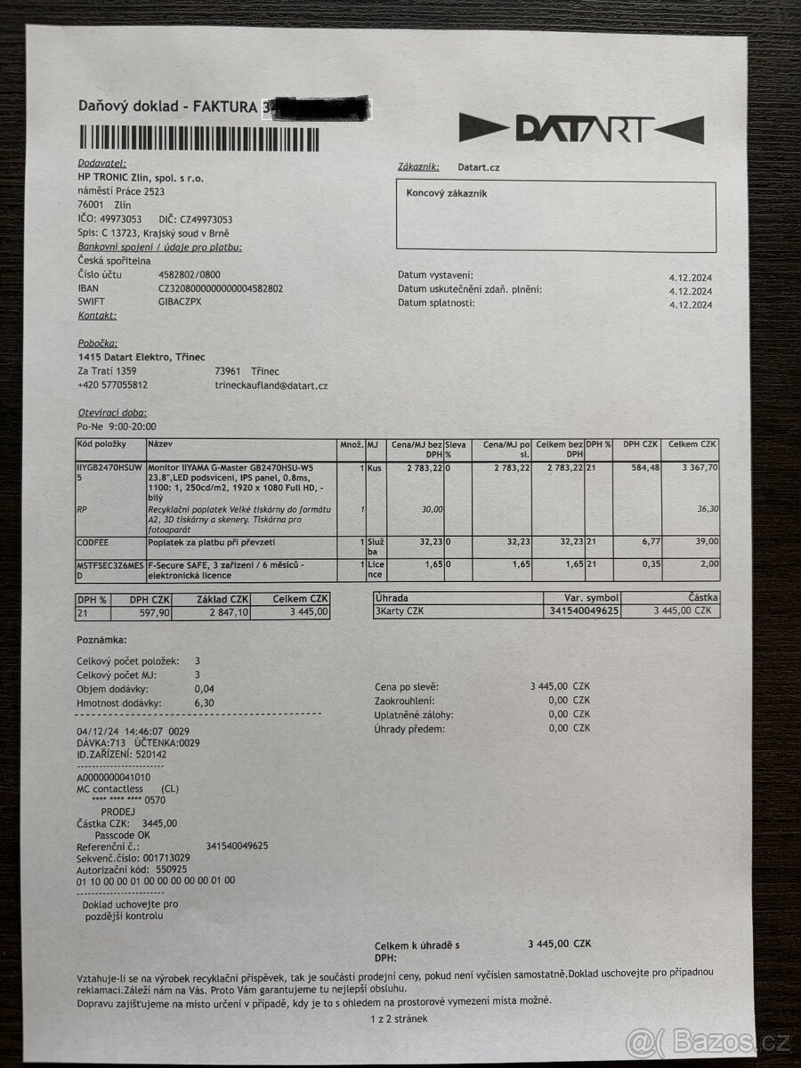 23,8" IPS monitor v záruce - 6