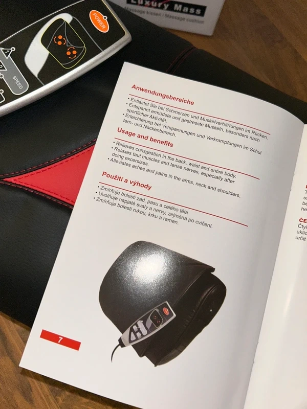 Masážní polštář Health & Beauty Luxury Mass - 6