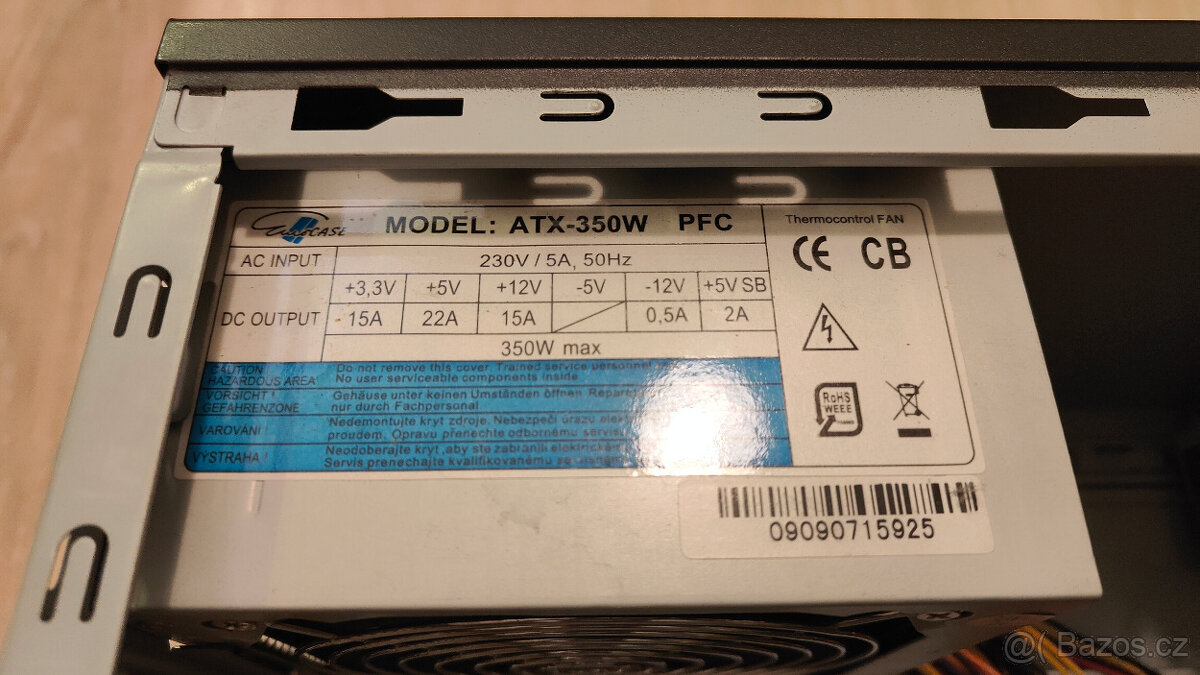 Cooler Master Elite 342 + zdroj Eurocase 350W - 6