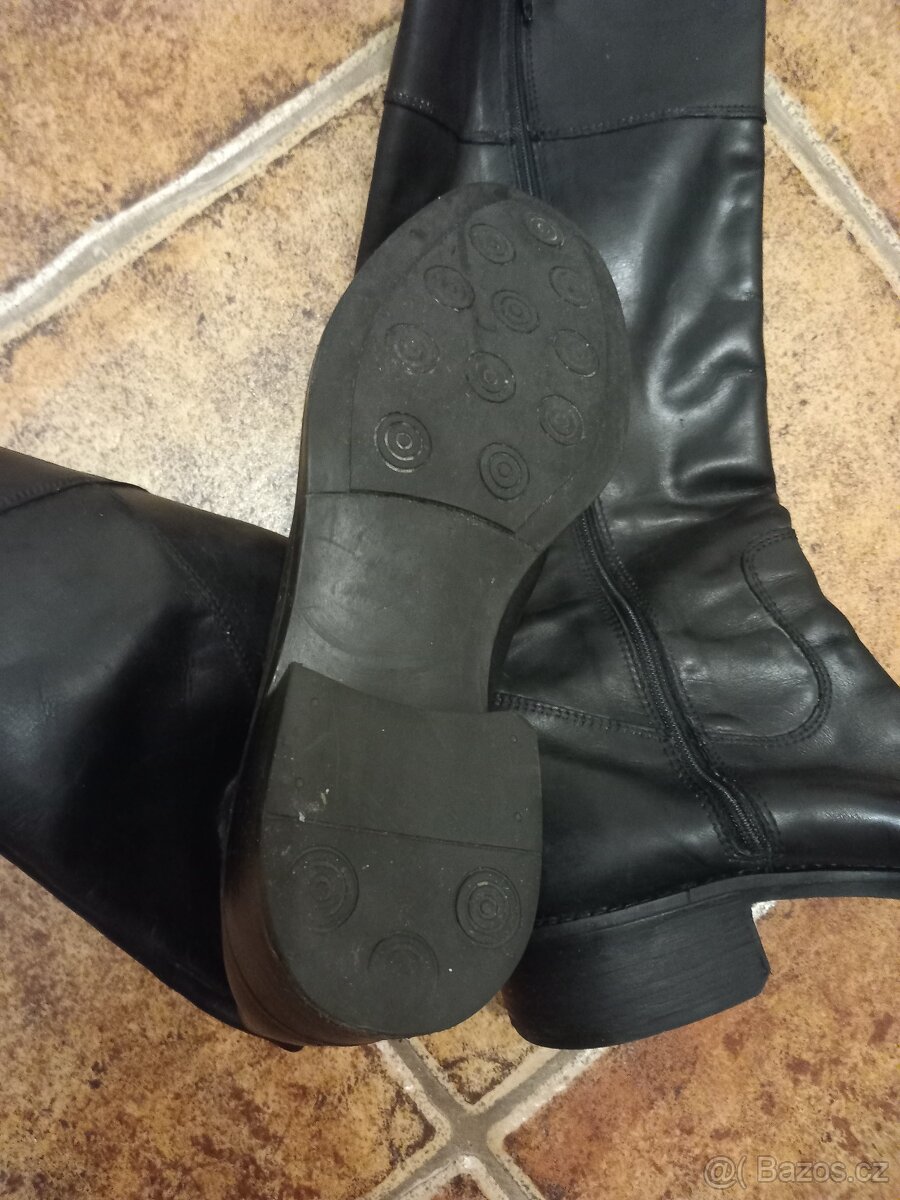 Dámské kožené kozačky Beltissimo vel. 39 - 6