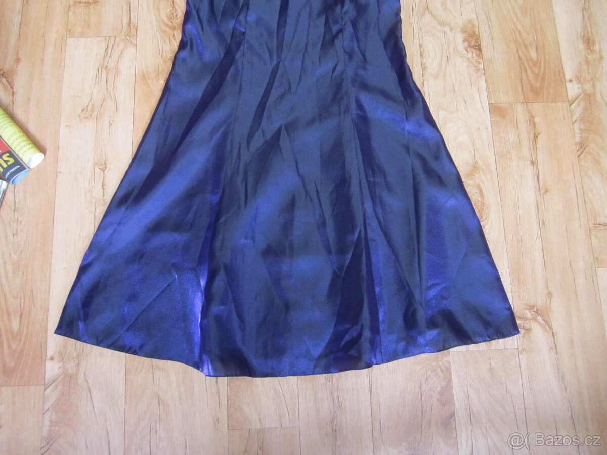 Plesové / svatební fialové šaty s korálky, S/36 - 6