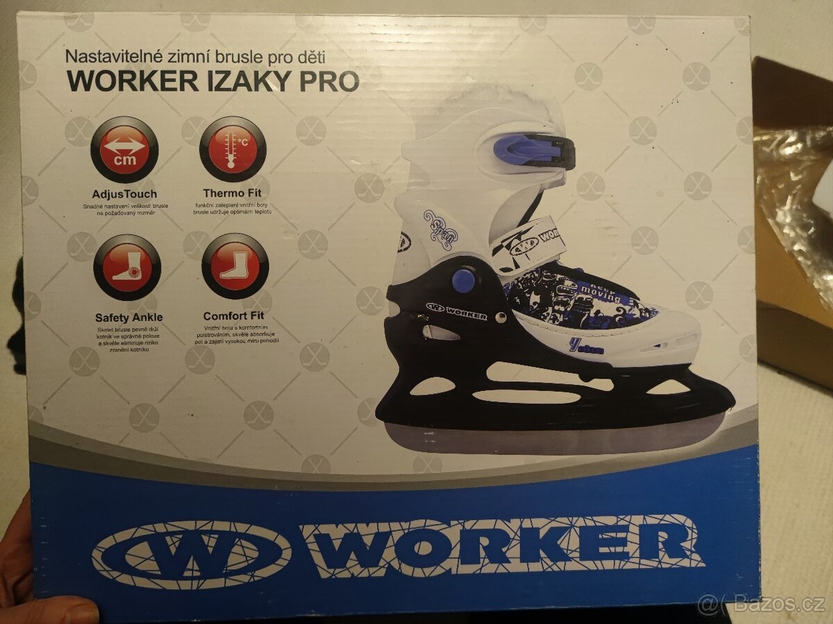 Zimní brusle WORKER Izaky Pro - s kožíškem, vel. 30-33 - 6