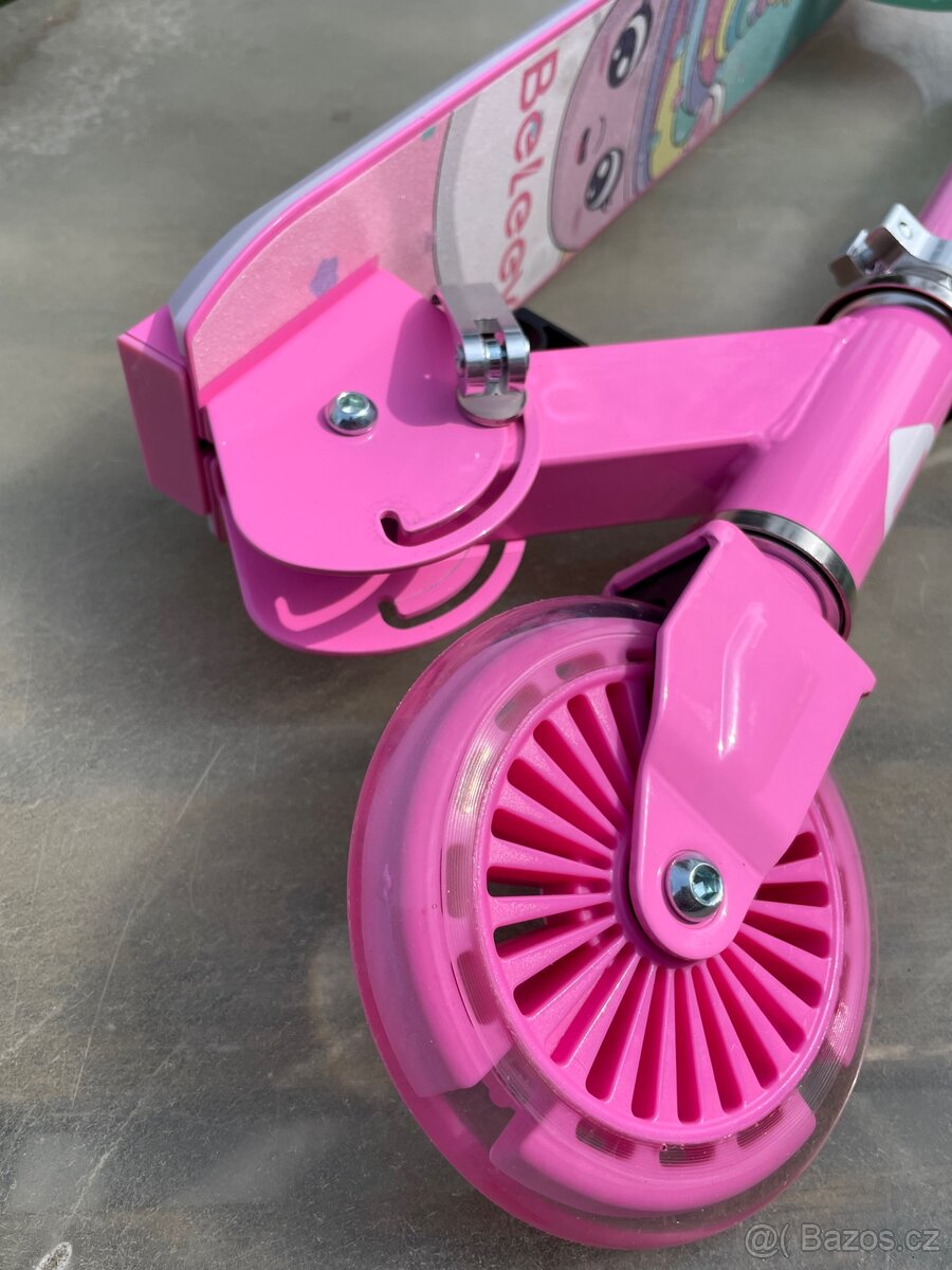 Nová dětská LED koloběžka scooter (116) - 6
