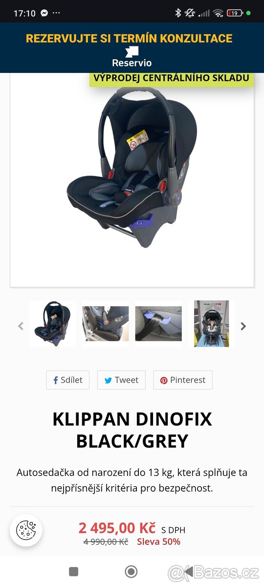 Dětská sedačka Klippan Dinofix - 6