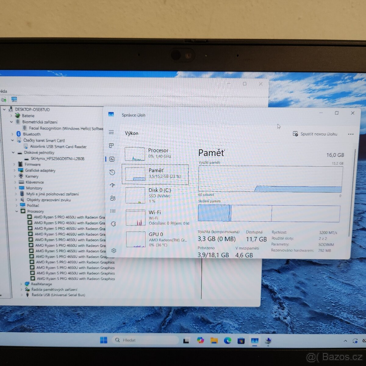 Lenovo Thinkpad X13 /AMD Ryzen- 6jader/16GB-DDR4/ - 6